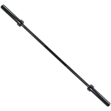 Fitvids Olympic Bar for Weightlifting and Power Lifting Barbell, 700-Pound Capacity, (6 Feet, Black