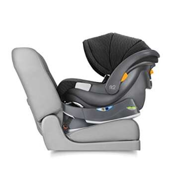 Chicco Fit2® Infant and Toddler Car Seat and Base, Rear-Facing Seat for Infants and Toddlers 4-35 lbs., Compatible with Chicco Strollers, Baby Travel Gear | Staccato/Black