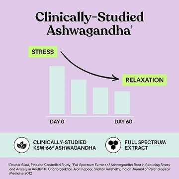 Lemme Chill Stress Relief Gummies with 300mg KSM-66 Ashwagandha, Lemon Balm, Passionflower & Goji to Support Relaxation, Healthy Cortisol & Sleep - Vegan, Gluten-Free, Non-GMO, Mixed Berry (60 Count)