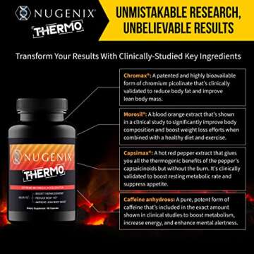 Nugenix Thermo - Thermogenic Fat Burner Supplement Pills for Men, Extreme Metabolic Accelerator, 60 Count