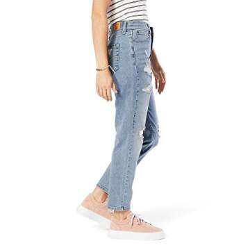 Levi Strauss Signature Gold Women's Juniors Mom Jeans, Fun House, 7