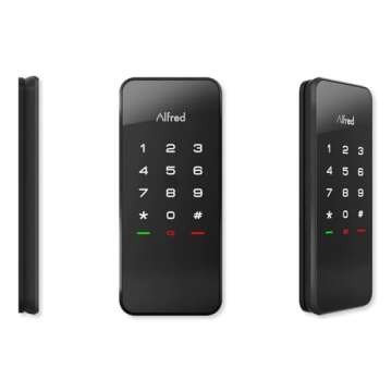 Alfred Touchscreen Keypad Pin + Bluetooth + Z-Wave (DB1-C-BL) Smart Door Lock