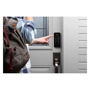 Alfred Touchscreen Keypad Pin + Bluetooth + Z-Wave (DB1-C-BL) Smart Door Lock