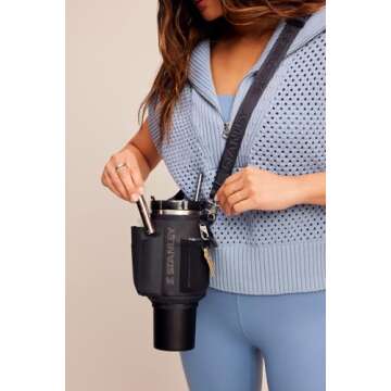 Stanley All Day 40 oz Quencher Carry-All | Crossbody Bag with Phone Pocket, Card Sleeve & Detachable Strap