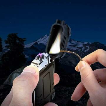 Versatile Waterproof Plasma Lighter for Outdoor Adventure