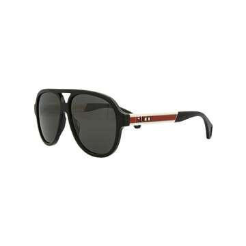 Gucci Aviator Sunglasses Black White Grey Luxury Eyewear Made In Italy Acetate Frame Designer Fashion for Everyday Luxury