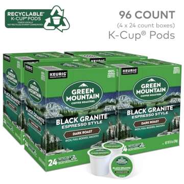 Green Mountain Coffee Roasters Espresso K-Cup Pods - Dark Roast Delight (96 Count)