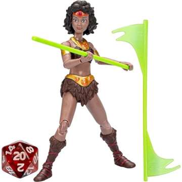 Dungeons & Dragons Cartoon Classics 6-Inch-Scale Diana The Acrobat Action Figure, D&D 80s Cartoon, Includes d8 from Exclusive D&D Dice Set