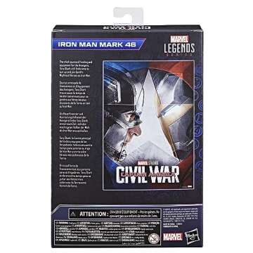 Marvel Hasbro Legends Series Iron Man Mark 46, Captain America: Civil War Collectible 6 Inch Action Figures, Legends Action Figures