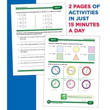 Summer Bridge Activities 3rd to 4th Grade Workbook, Activity Book With Math, Reading Comprehension, Science, Fitness, Social Studies, Writing Practice, and Flash Cards