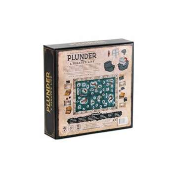 Plunder - Family Board Games - Board Games for Adults and Kids - Ages 10 and Up - 2 to 6 Players