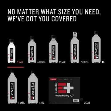 Essentia Water LLC; Ionized Alkaline Bottled Water; 99.9% Pure; 9.5 pH or Higher; Consistent Quality in Every BPA and Phthalate-Free Bottle; 12 Fl Oz (Pack of 12)