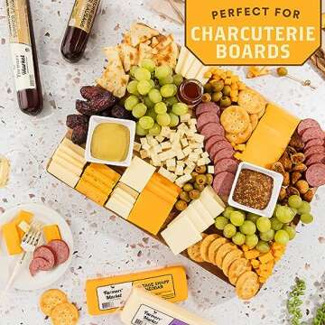 Holiday Charcuterie Gift Box with Cheese and Sausage