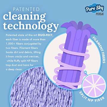 Pure-Sky Glass Cleaning Cloth Glove - JUST ADD Water No Detergents Needed – Streak Free Magic Ultra Microfiber Window Polishing Glove - for Windows, Glass, Mirror and Screen - Leaves no Wiping Marks