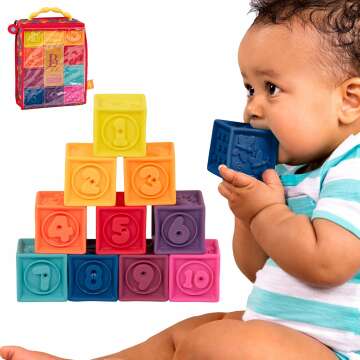 Baby Blocks for Learning: Soft & Educational Stacking Toys 🎀