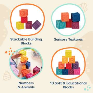 Baby Blocks for Learning: Soft & Educational Stacking Toys 🎀