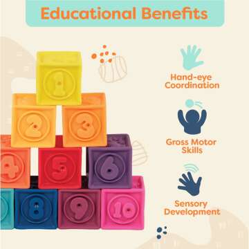 Baby Blocks for Learning: Soft & Educational Stacking Toys 🎀