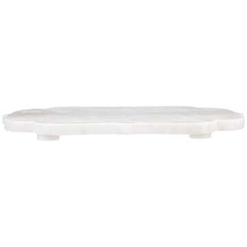 Santa Barbara Design Studio Table Sugar Cheese Board, 15 x 11-Inches, White Marble