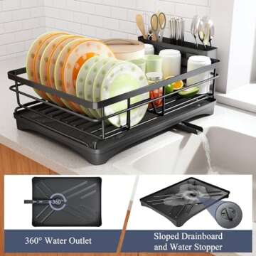 Large-Capacity Stainless Steel Dish Drying Rack