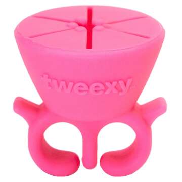 Tweexy Nail Polish Holder Ring - Bonbon Pink