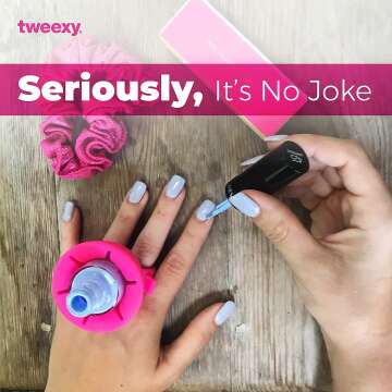 Tweexy Nail Polish Holder Ring - Bonbon Pink