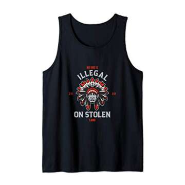 No One is Illegal on Stolen Land - American Indians Native Tank Top