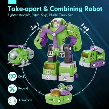3-in-1 Robot Construction Toy