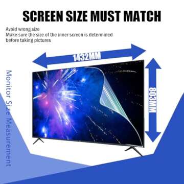 65 Inch TV Screen Protector for Eye Safety