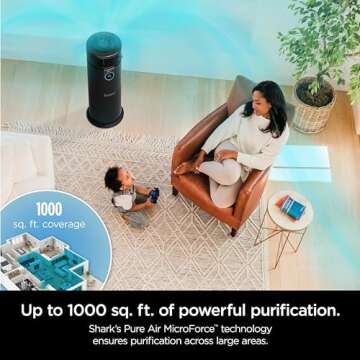 Shark 3-in-1 Air Purifier - HEPA NanoSeal & Odor Lock