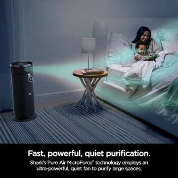 Shark 3-in-1 Air Purifier - HEPA NanoSeal & Odor Lock