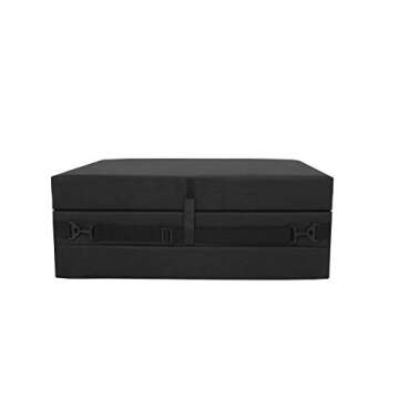 American Furniture Alliance Jr Twin Black Trifold Mattress, Mesh/Poly