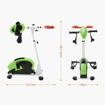 Adjustable Resistance Rehabilitation Bicycle Exerciser