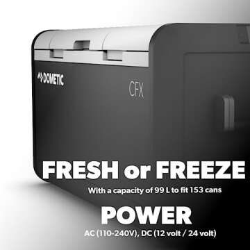 Dometic CFX3 Portable Refrigerator Freezer 100L