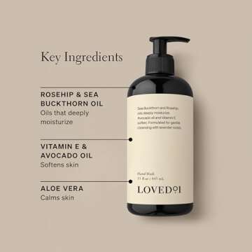 Loved01 Hand Wash, John Legend Skincare, Liquid Hand Soap, Gentle & Hydrating, Cruelty-Free, Formulated with Nourishing Oils & Soft Lavender, 2-Pack (15 oz each)