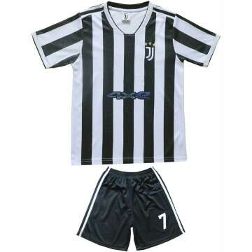 LeenBD Juventus #7 Kids Soccer Jersey & Shorts