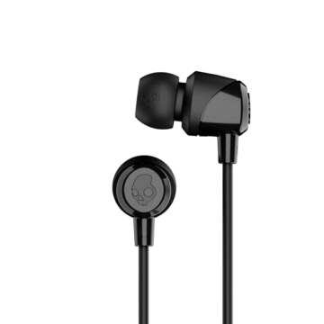 Skullcandy Jib In-Ear Earbuds with Microphone - Superior Sound Quality