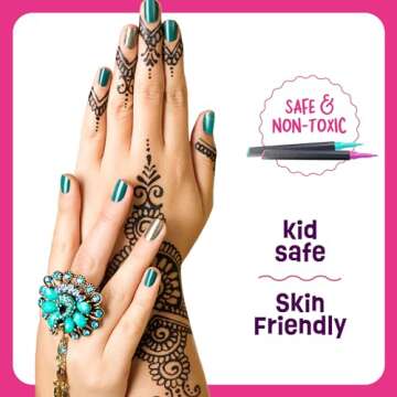 Temporary Tattoos Markers - Henna Body Tattoo Kit for Girls & Adults - Skin Pens for Teen Girl Gifts Trendy Stuff