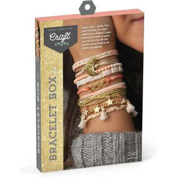 🎀 Craft Crush Gold Friendship Bracelet Making Kit