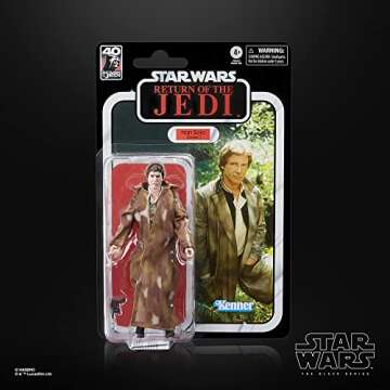 STAR WARS The Black Series Han Solo, Return of The Jedi 40th Anniversary 6-Inch Collectible Action Figures, Ages 4 and Up