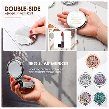 Inspirational Compact Mirrors - Thank You Gifts for Women