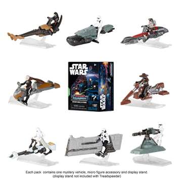 STAR WARS Micro Galaxy Squadron First Order TIE Fighter Mystery Bundle - 3-Inch Light Armor Class and Scout Class Vehicles with Accessories