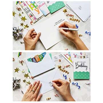 120 Happy Birthday Cards with Generic Messages Inside