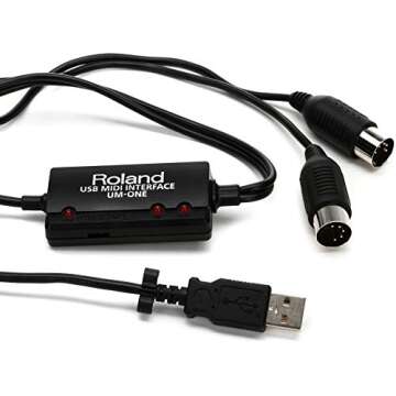 Roland UM-ONE-MK2 One in Two Out Midi Cable