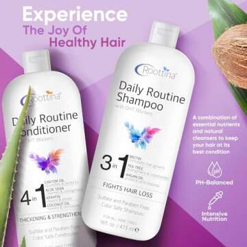 Roottina Shampoo & Conditioner Set for Hair Loss