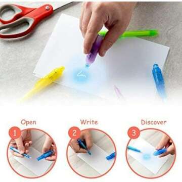 Invisible Disappearing Ink Pen Set for Kids Fun