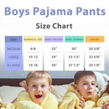 Boys Pajama Pants 3-Pack - Soft Fleece Sleepwear