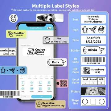 Phomemo D30 Mini Bluetooth Label Maker for Easy Use