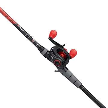 Abu Garcia 6'6" Max X Black Baitcast Combo Combo, 1 Fishing Rod, Right Reel Handle Position