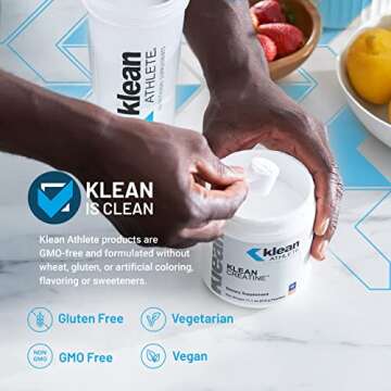 Klean ATHLETE Klean Creatine - Supports Muscle Strength, Performance & Recovery from Strenuous Exercise* - NSF Certified for Sport - 11.1 Ounces - Unflavored