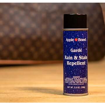 Apple Brand Garde Rain & Stain Water Repellent - Protector Spray For Handbags, Purses, Shoes, Boots, Accessories, Furniture - Won't Alter Color - Great For Vachetta